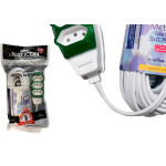 Extensao Naticon Pp 2 Polos + Terra 0,75Mm Branca -10M