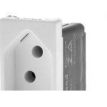 Modulo Pial Plus+ 1 Tomada 10A. Branca Borne Automatico - 615038Bc