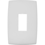 Placa Pial Plus+ Branca 4X2 - 1 Modulo Horizontal - 618501Bc
