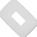 Placa Pial Plus+ Branca 4X2 - 1 Modulo Horizontal - 618501Bc