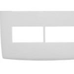 Placa Pial Plus+ Branca 4X4 - 2 Modulos + 2 Modulos Separados - 618514Bc