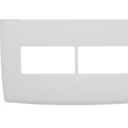 Placa Pial Plus+ Branca 4X4 - 2 Modulos + 2 Modulos Separados - 618514Bc