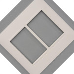 Placa Pial Plus+ Branca 4X4 - 3 Modulos + 3 Modulos Horizontais - 618516