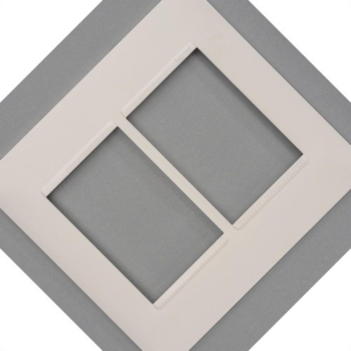 Placa Pial Plus+ Branca 4X4 - 3 Modulos + 3 Modulos Horizontais - 618516