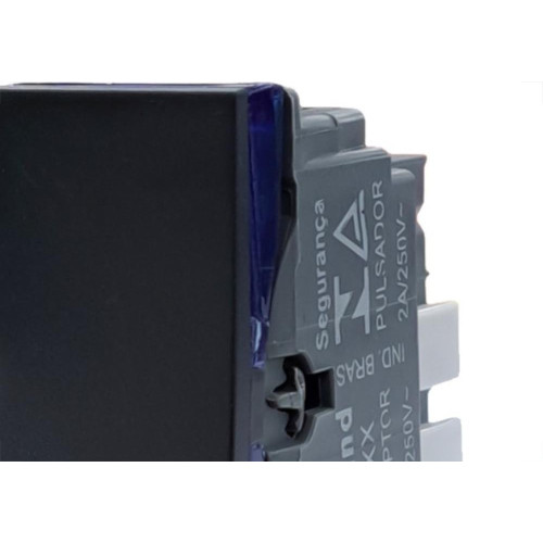 Modulo Pial Plus+ 1 Simples 10A. Borne Automatico Preto 611010Pt