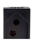 Modulo Pial Plus+ 1 Tomada 10A. Borne Automatico Preta - 615038Pt