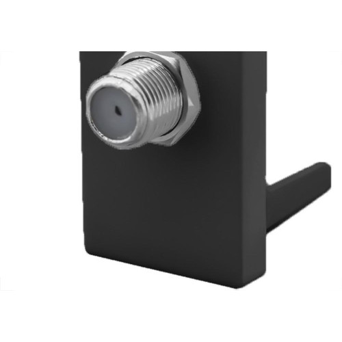 Modulo Pial Plus+ 1 Tomada Coaxial Preto - 615030Pt