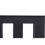 Placa Pial Plus+ Preta 4X2 - 2 Modulos Separados - 618506Pt