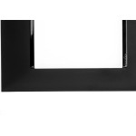 Placa Pial Plus+ Preta 4X2 - 3 Modulos Horizontais - 618503Pt