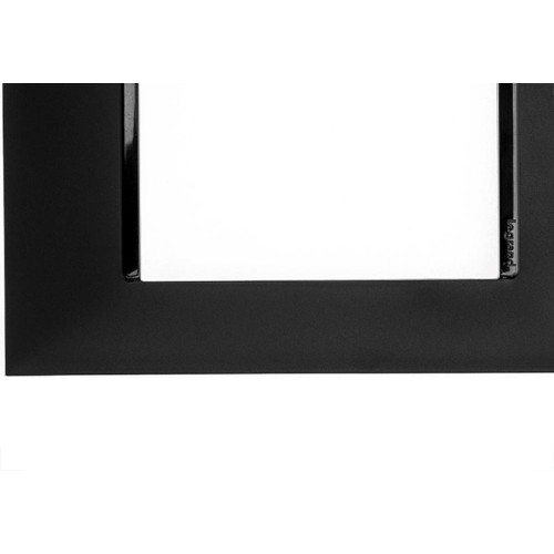 Placa Pial Plus+ Preta 4X2 - 3 Modulos Horizontais - 618503Pt