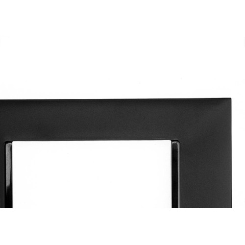 Placa Pial Plus+ Preta 4X2 - 3 Modulos Horizontais - 618503Pt