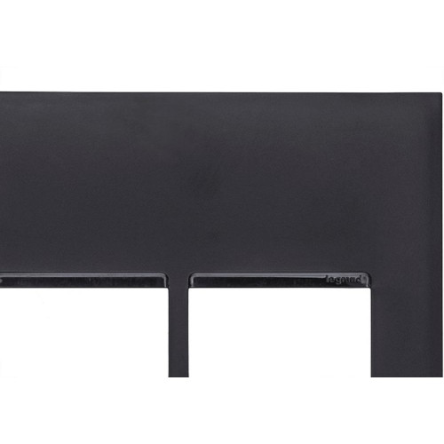 Placa Pial Plus+ Preta 4X4 - 1 Modulo + 1 Modulo Horizontal