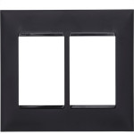 Placa Pial Plus+ Preta 4X4 - 3 Modulos + 3 Modulos Horizontais