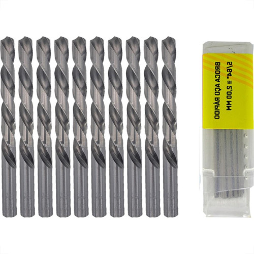 Broca Aco Rapido Thompson 2,0Mm-5/64'' - 1320 - Kit C/10 Pecas