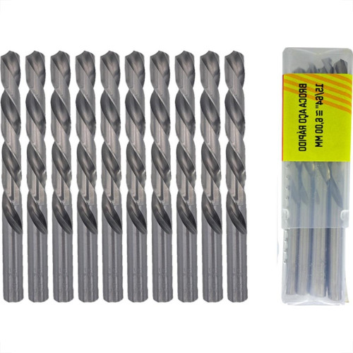 Broca Aco Rapido Thompson 6,0Mm-15/64'' - 1330 - Kit C/10 Pecas