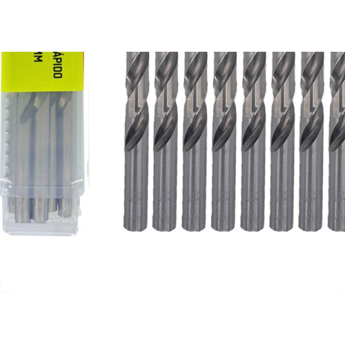 Broca Aco Rapido Thompson 6,5Mm-1/4'' - 1331 - Kit C/10 Pecas