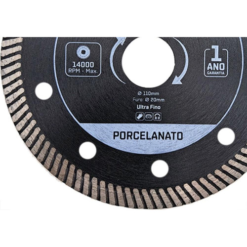 Disco Diamantado Thompson Turbo Porcelanato 110Mm X 20Mm - 1758