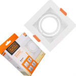 Spot Para Lampada Dicroica Black+Decker Decor Quadrado Mr16 Branco - Bds3-0007