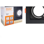 Spot Para Lampada Dicroica Black+Decker Decor Quadrado Mr16 Preto - Bds3-0007