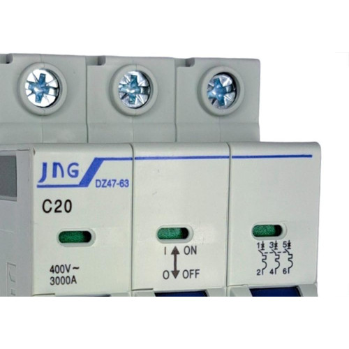 Disjuntor Jng ''Din'' Tripolar 12102 - 20A. C