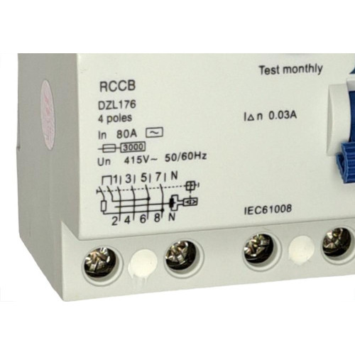 Dispositivo Dr ''Fuga'' Jng 12153 - 4 Polos - 80A.