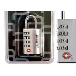 Cadeado Para Mala Pado Tsa007 Executive 4 Segredos Prata - 52018283