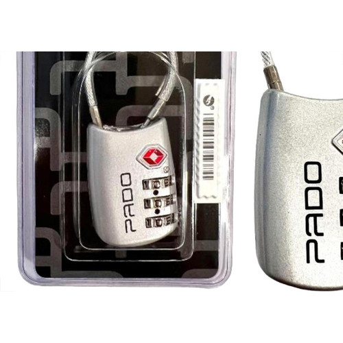 Cadeado Para Mala Pado Tsa007 Personal 3 Segredos Prata - 52018285
