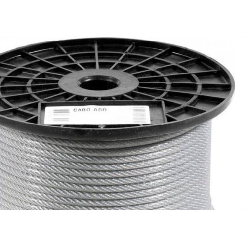 Cabo Aco Galvanizado Sao Raphael 2,4Mm 3/32''(6X7) - 250M