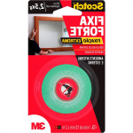 Fita Dupla Face 3M Fixa Forte Extrema Ambiente Interno/Externo 12Mm X 2M - 2,5Kg