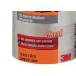 Fita Adesiva Embalagem 3M Durex 18Mm X 50M Transparente - Kit C/6 Pecas
