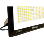 Refletor De Led Opalux 200W. 6500K. 16000Lm Ip66 Preto Bivolt