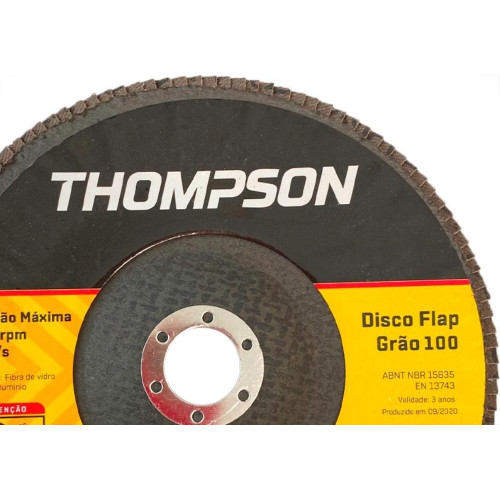 Disco Flap Thompson 7'' - Grao 100
