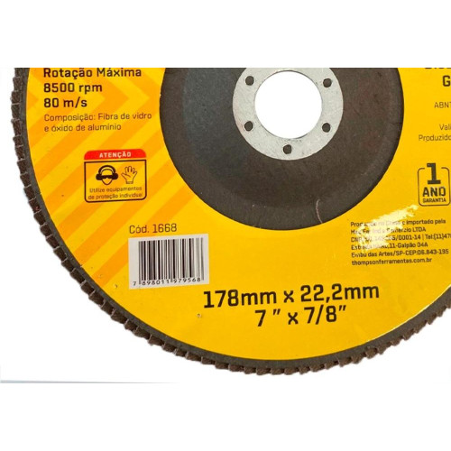 Disco Flap Thompson 7'' - Grao 36