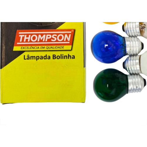 Lampada Bolinha Thompson 7Wx127V Sortida - Kit C/10 Pecas