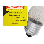 Lampada Bolinha Thompson 7Wx127V Clara - Kit C/10 Pecas