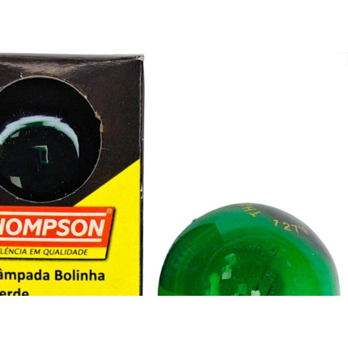 Lampada Bolinha Thompson 7Wx127V Verde - Kit C/10 Pecas