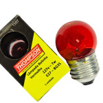 Lampada Bolinha Thompson 7Wx127V Vermelho - Kit C/10 Pecas