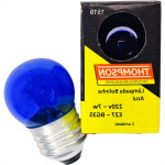 Lampada Bolinha Thompson 7Wx220V Azul - Kit C/10 Pecas