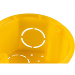 Caixinha De Luz Pvc Tramontina Amarela 3X3 Orelha Pvc Empilhavel - Kit C/20 Pecas