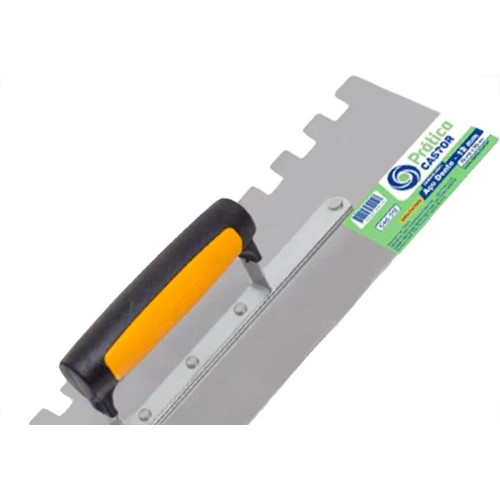 Desempenadeira Aco Castor Dentada Pratica 10 X 35Cm Dente 12Mm - 512