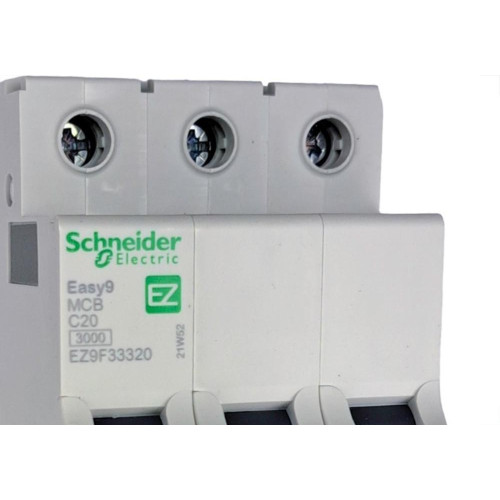 Disjuntor Schneider ''Din'' Tripolar 20A. C