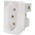 Modulo Steck Linha Stella 1 Tomada 10A. Branco 868060
