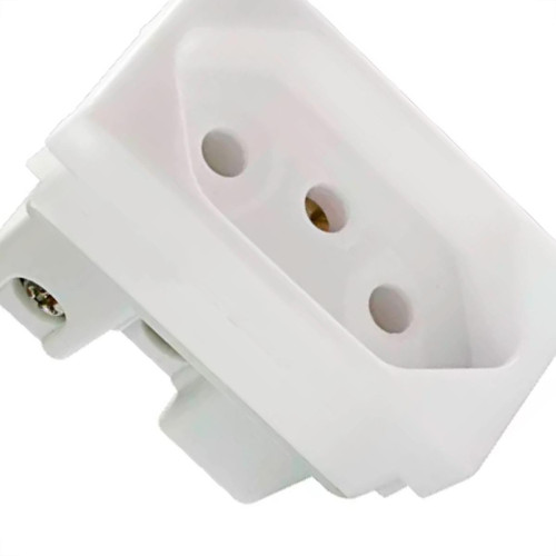 Modulo Steck Linha Stella 1 Tomada 10A. Branco 868060