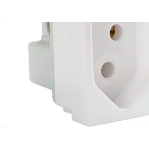 Modulo Steck Linha Stella 1 Tomada 10A. Branco 868060