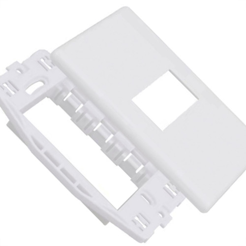 Placa Steck Linha Stella Branca 4X2 - 1 Modulo Horizontal Com Suporte 69270