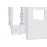 Placa Steck Linha Stella Branca 4X2 - 1 Modulo Horizontal Com Suporte 69270