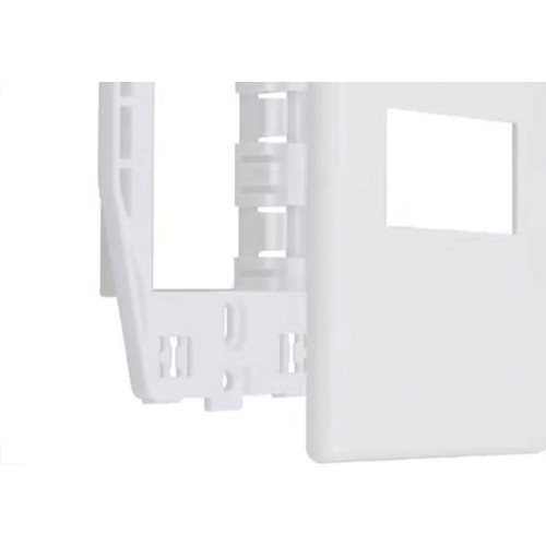 Placa Steck Linha Stella Branca 4X2 - 1 Modulo Horizontal Com Suporte 69270