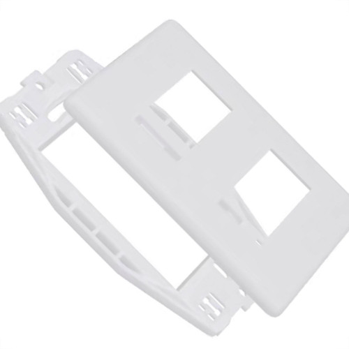 Placa Steck Linha Stella Branca 4X2 - 2 Modulos Separados Horizontais Com Suporte 869370