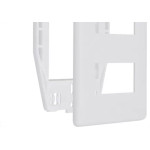 Placa Steck Linha Stella Branca 4X2 - 2 Modulos Separados Horizontais Com Suporte 869370