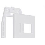 Placa Steck Linha Stella Branca 4X2 - 2 Modulos Separados Horizontais Com Suporte 869370